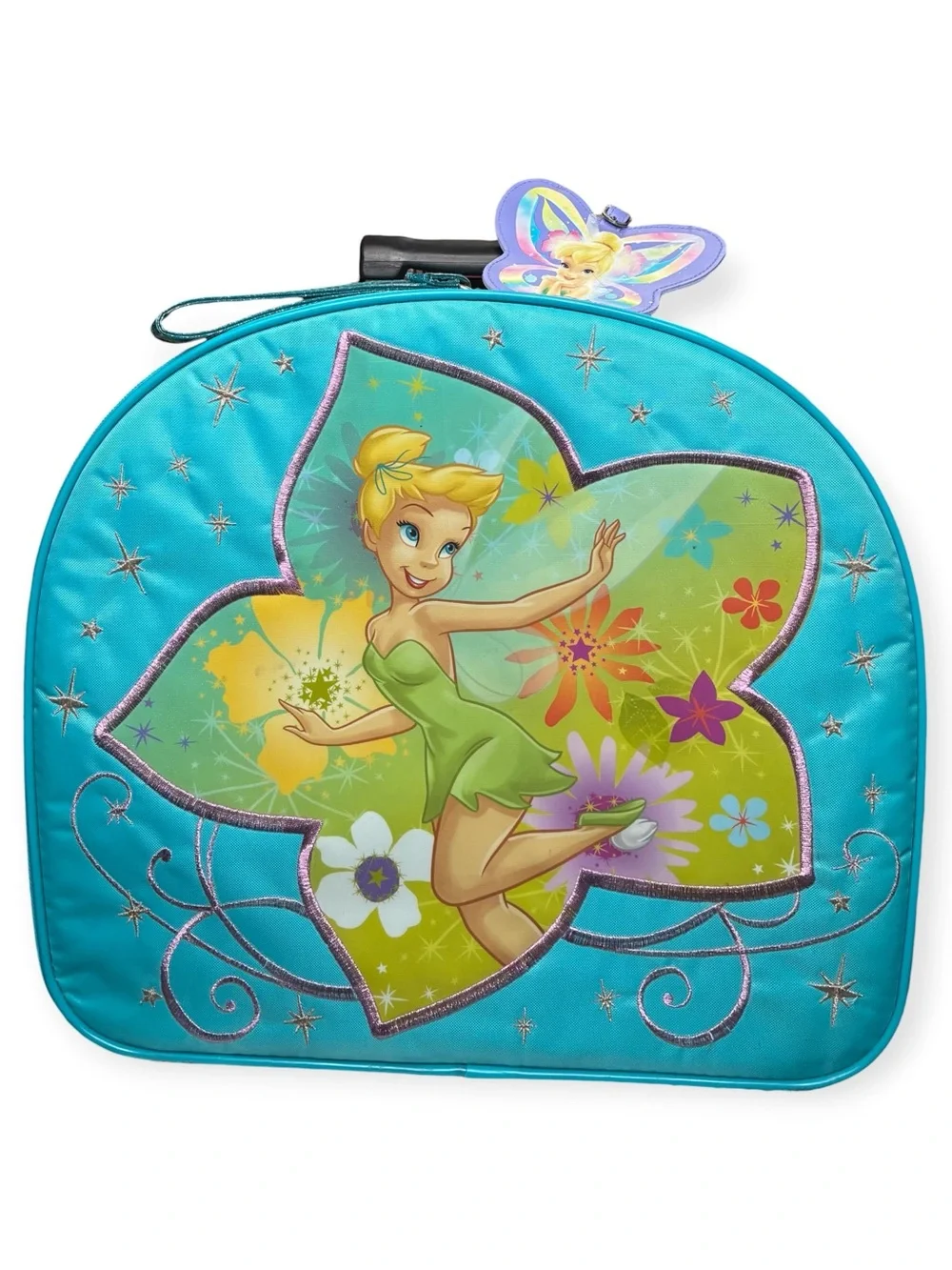 Disney Store Tinker Bell Rolling Luggage Bag Suitcase Carry on Extending Handle